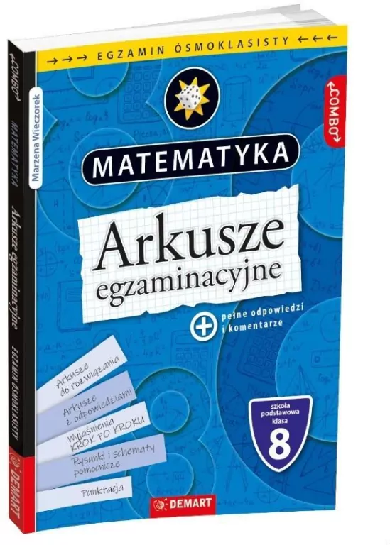 Arkusze egzaminacyjne z matematyki dla 8-klasisty - tantis.pl