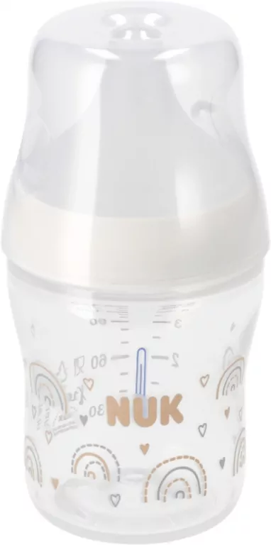 NUK. Perfect Match. Butelka z silikonowym smoczkiem. 150 ml. Tęcza - tantis.pl