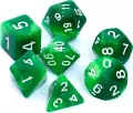 Komplet kości REBEL RPG - Dwukolorowe - Zielono-żółte - tantis.pl