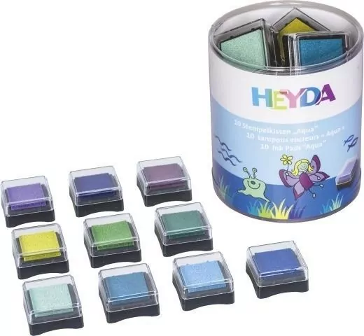 Zestaw poduszek do stempli mini 10szt Aqua - tantis.pl