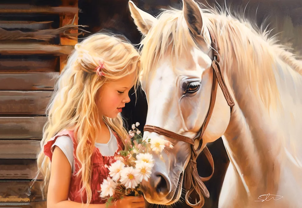 Puzzle 1000. My Friend Horse. C-105205-2 - tantis.pl