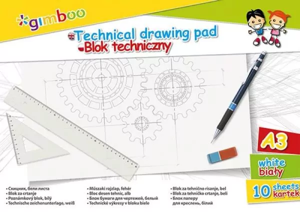 Blok techniczny a3 10 kartek - tantis.pl