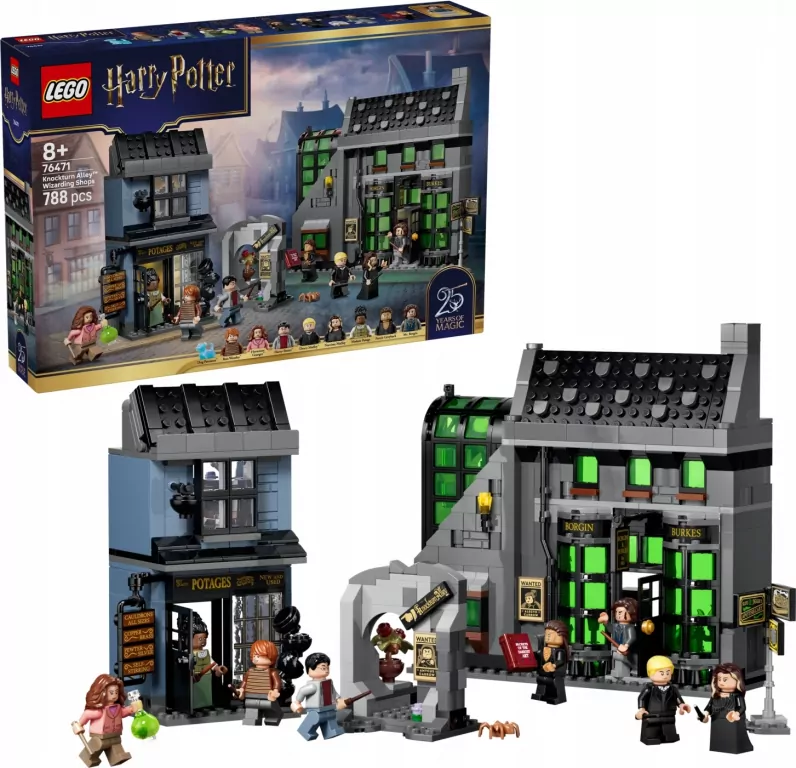 LEGO® Magiczne sklepy na ulicy Śmiertelnego Nokturnu 76471 - tantis.pl