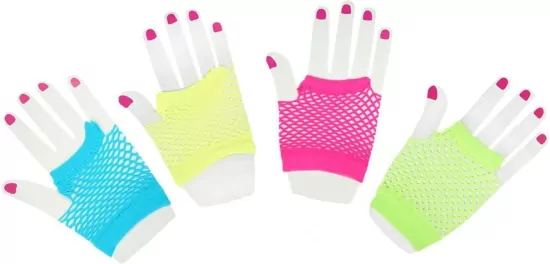 Rękawiczki siateczkowe neon MIX