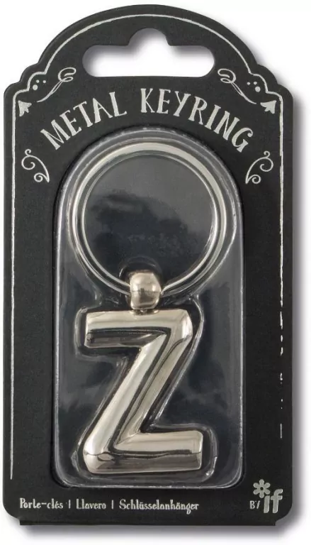 Silver Letter Keyring - brelok do kluczy litera Z - tantis.pl