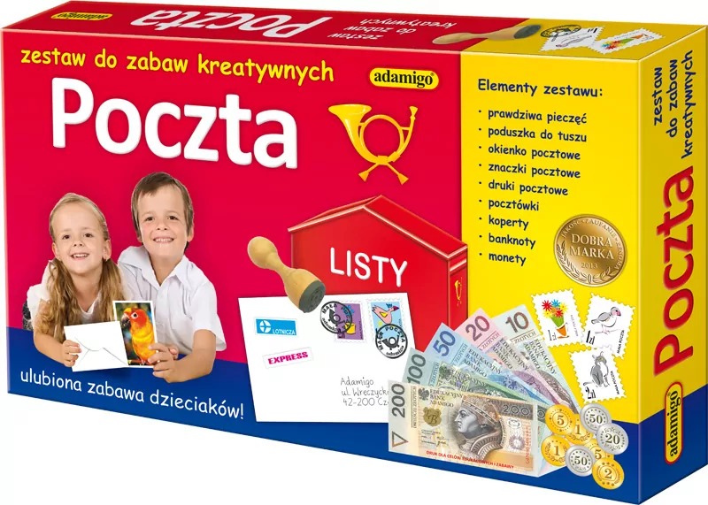 Poczta. Zestaw do zabaw kreatywnych - tantis.pl