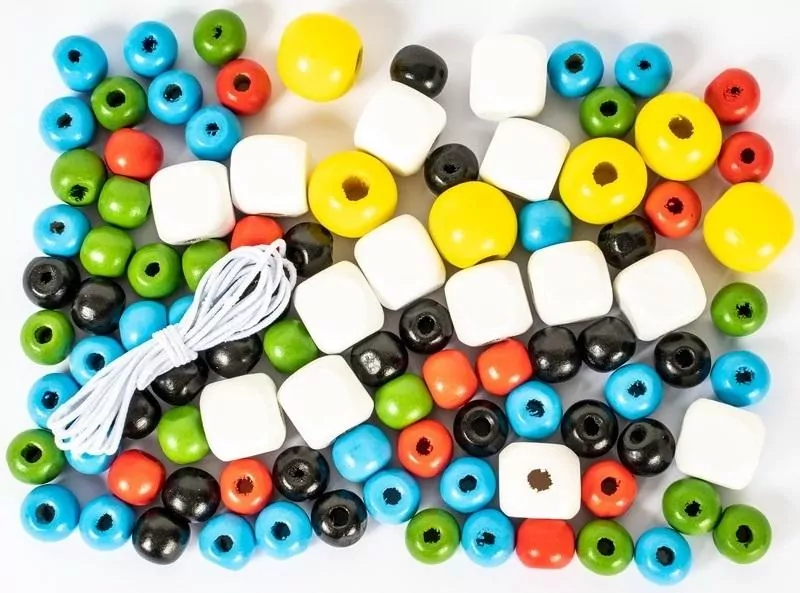 Koraliki drewniane różnokoloriwe Basic DP - tantis.pl