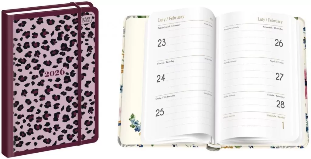 Kalendarz 2026 książkowy A6/192K Mat+UV Pattern - tantis.pl