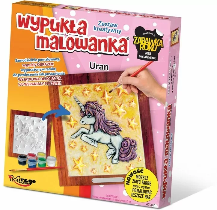 Wypukła malowanka - Jednorożec Uran - tantis.pl