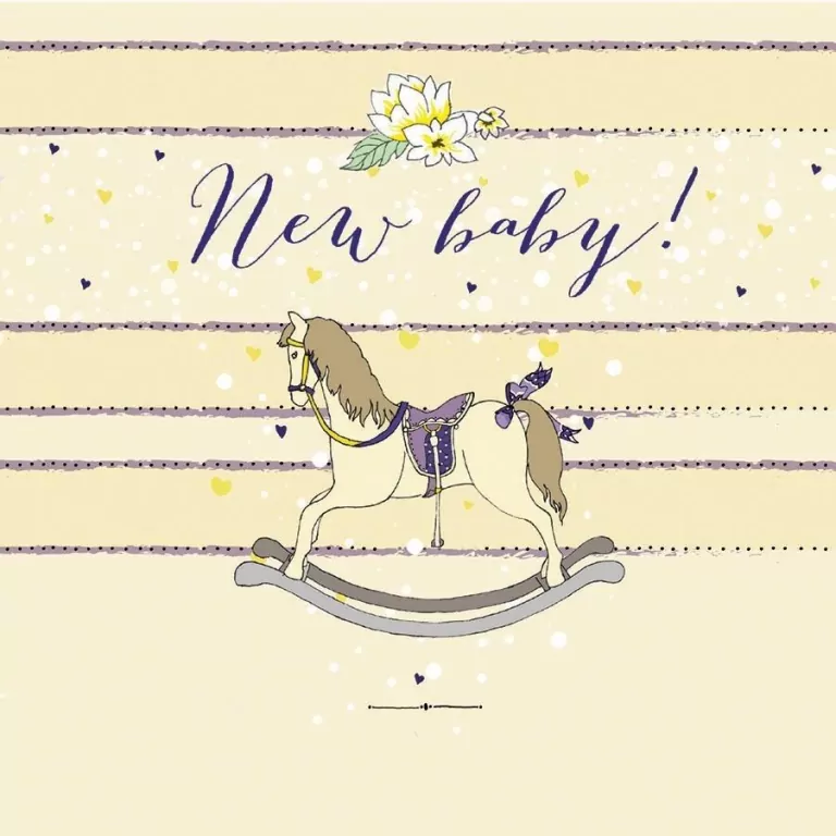 Karnet Swarovski kwadrat CL0221 Narodziny konik - tantis.pl