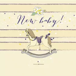 Karnet Swarovski kwadrat CL0221 Narodziny konik