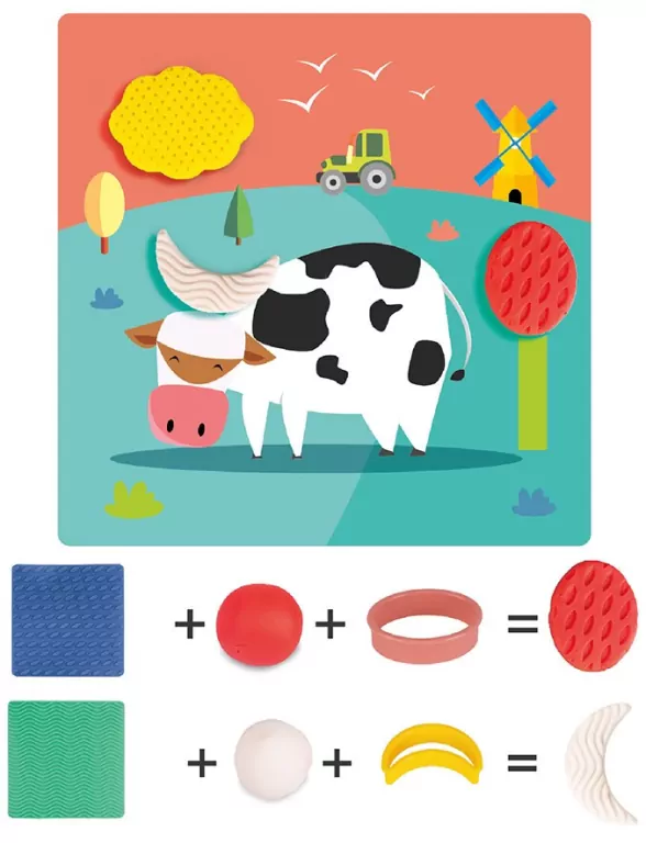 Plastusiowe zabawy - geometryczne kształty. Genialny dzieciak - tantis.pl