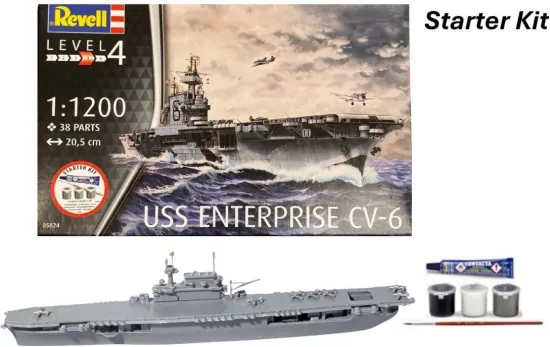 Revell Starter Kit - USS Enterprise CV-6