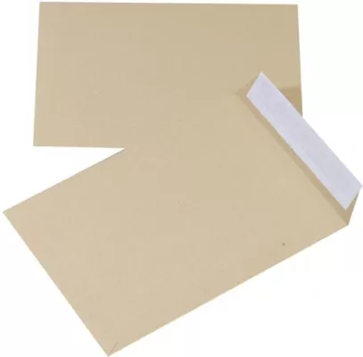 Koperta z taśmą silikonową brązowa 229x324mm