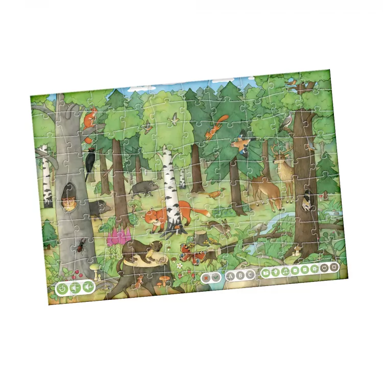 Czytaj z Albikiem. Nasz Las. Interaktywne mówiące puzzle - tantis.pl
