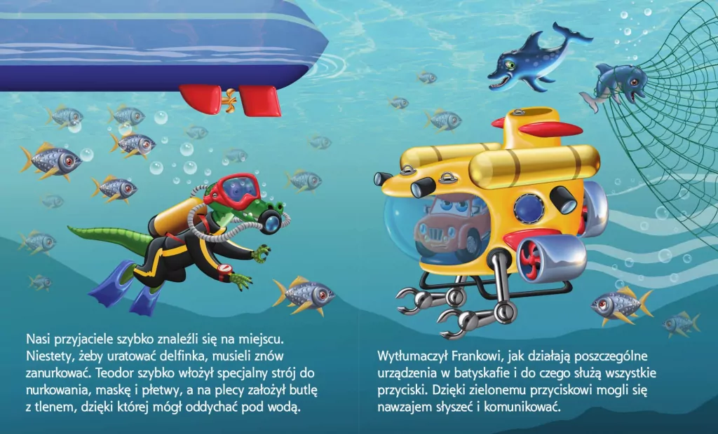 Podwodny świat. Samochodzik Franek - tantis.pl