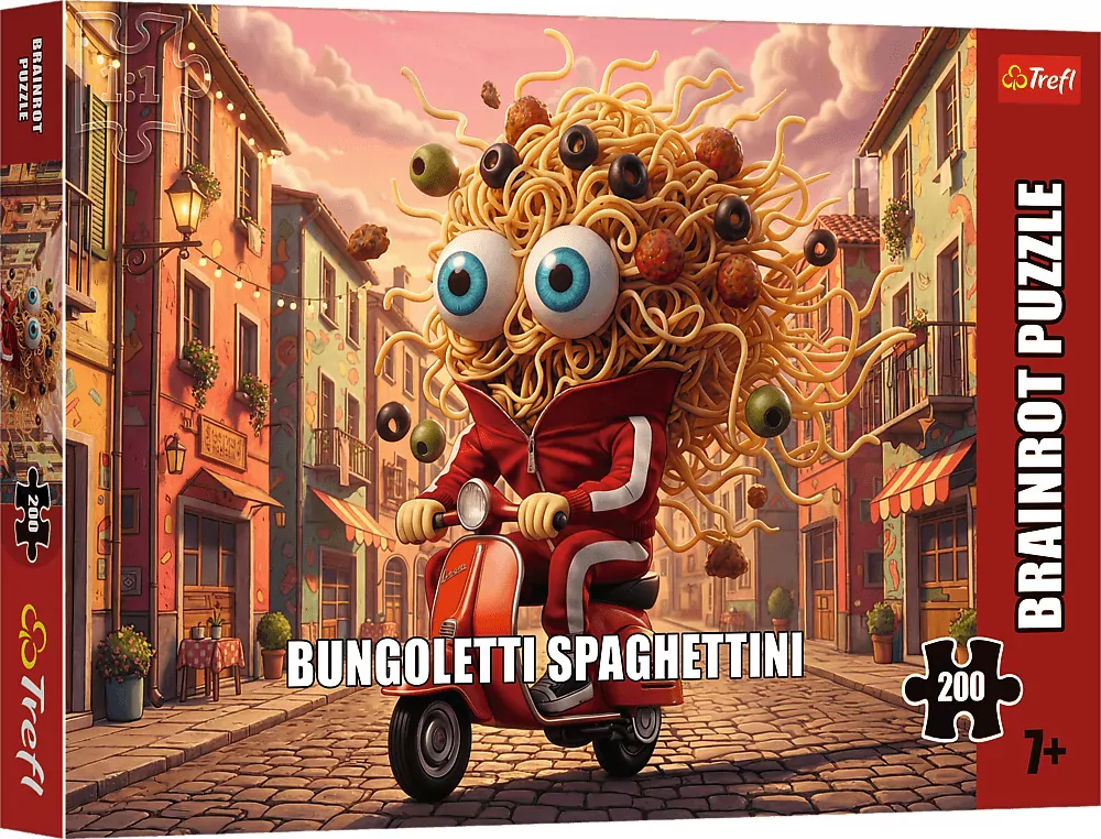 Puzzle 200 BrainRots Bungoletti Spaghettini TREFL - tantis.pl