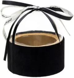 Pudełko Flower Box czarny ROZETTE