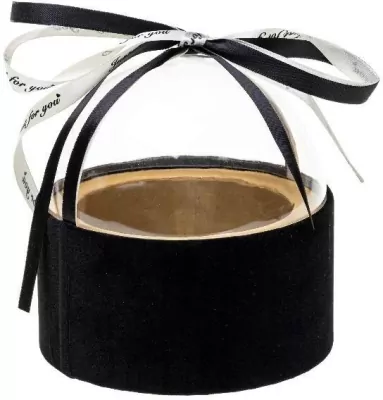 Pudełko Flower Box czarny ROZETTE