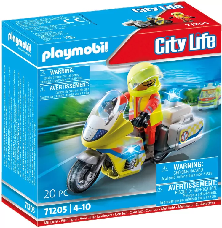 Motor ratunkowy ze światłem. City Life 71205 - tantis.pl