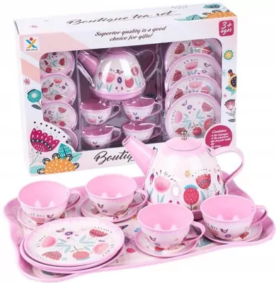 Metalowy zestaw do herbaty 13el