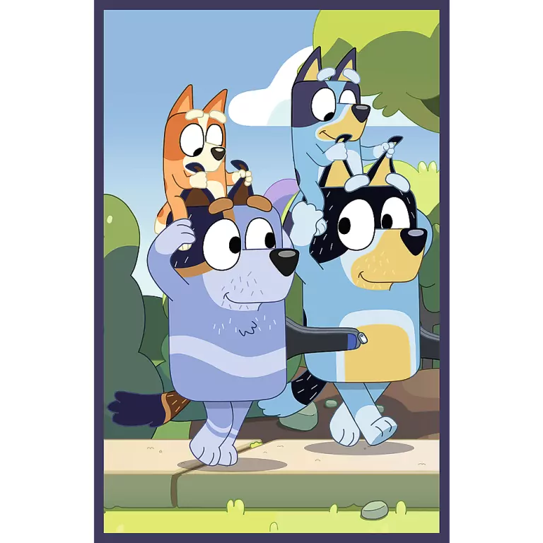 Puzzle 3x50. Rodzina Bluey. 34890 - tantis.pl