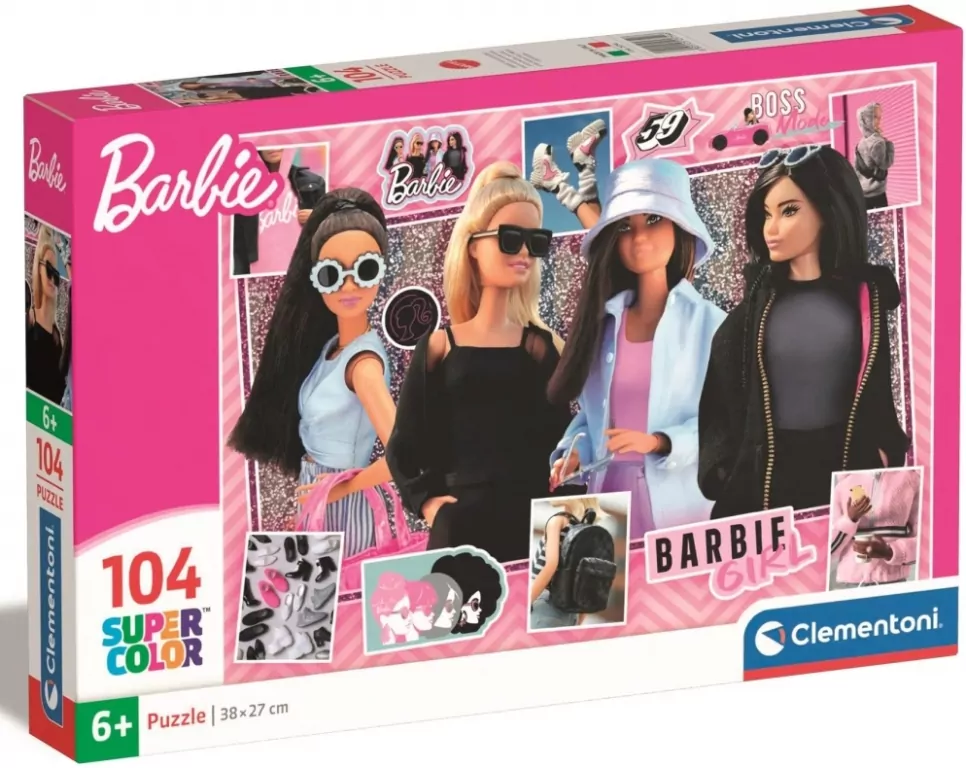 Puzzle 104 Super Kolor Barbie - tantis.pl