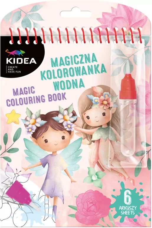Kolorowanka magiczna wodna Wróżki KIDEA - tantis.pl
