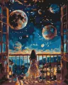 Malowanie po numerach - Marzycielska noc 40x50cm - tantis.pl