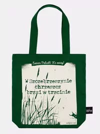 Torba bawełniana: Chrząszcz brzmi w trzcinie, zielona - tantis.pl