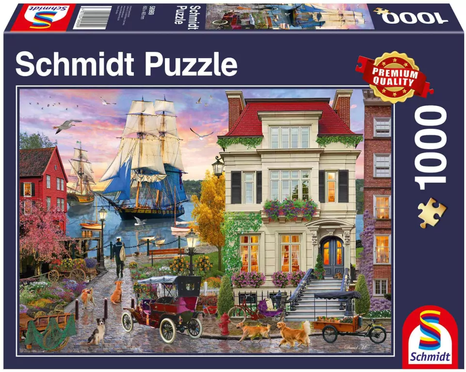 Puzzle 1000 Miasto portowe - tantis.pl