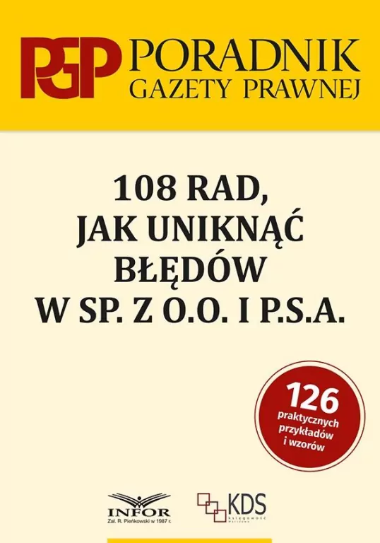 108 rad jak uniknąć błędów w sp. z o.o. i P.S.A. - tantis.pl