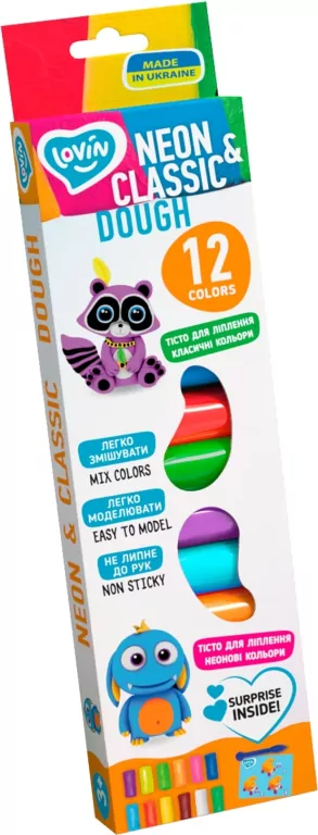 Zestaw do modelowania z ciastem 12 kolorów - tantis.pl