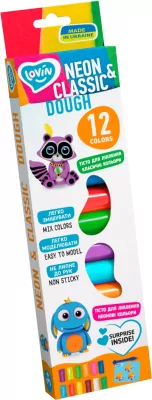 Zestaw do modelowania z ciastem 12 kolorów