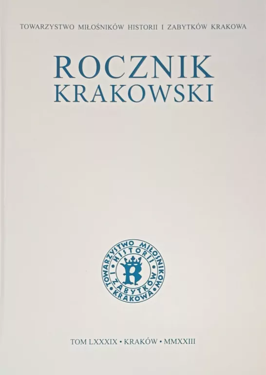 Rocznik Krakowski LXXXIX - tantis.pl