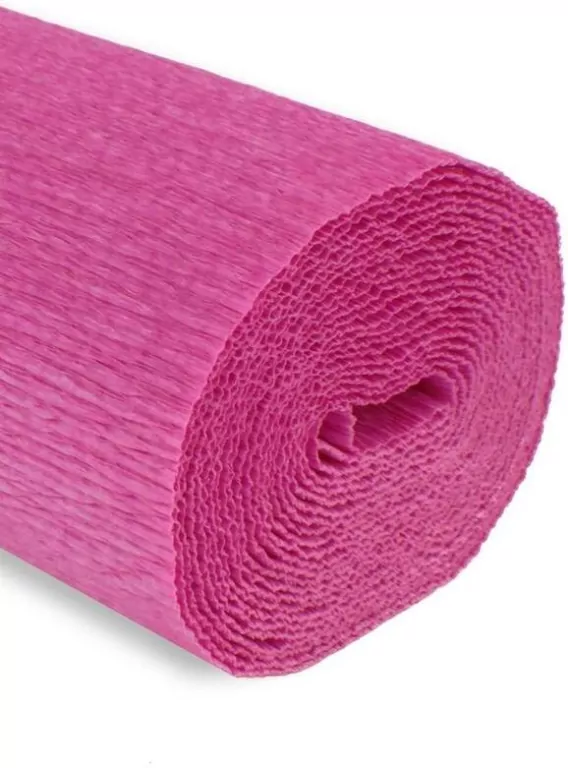 Bibuła Marszczona 50x250cm, Różowa - tantis.pl