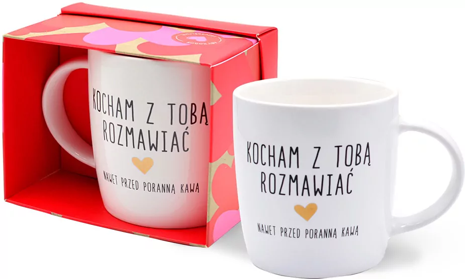 KUBEK WALENT PORCELAN 350ML KOCHAM Z TOBA ...KUK - tantis.pl