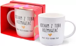 KUBEK WALENT PORCELAN 350ML KOCHAM Z TOBA ...KUK