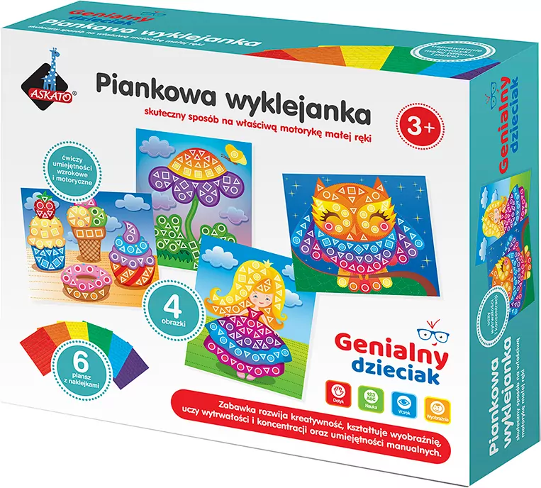 Piankowa wyklejanka. Genialny Dzieciak - tantis.pl