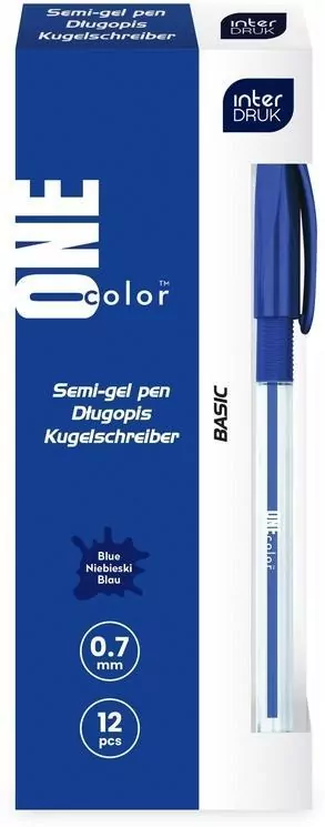 Długopis One Color niebieski (12szt) - tantis.pl