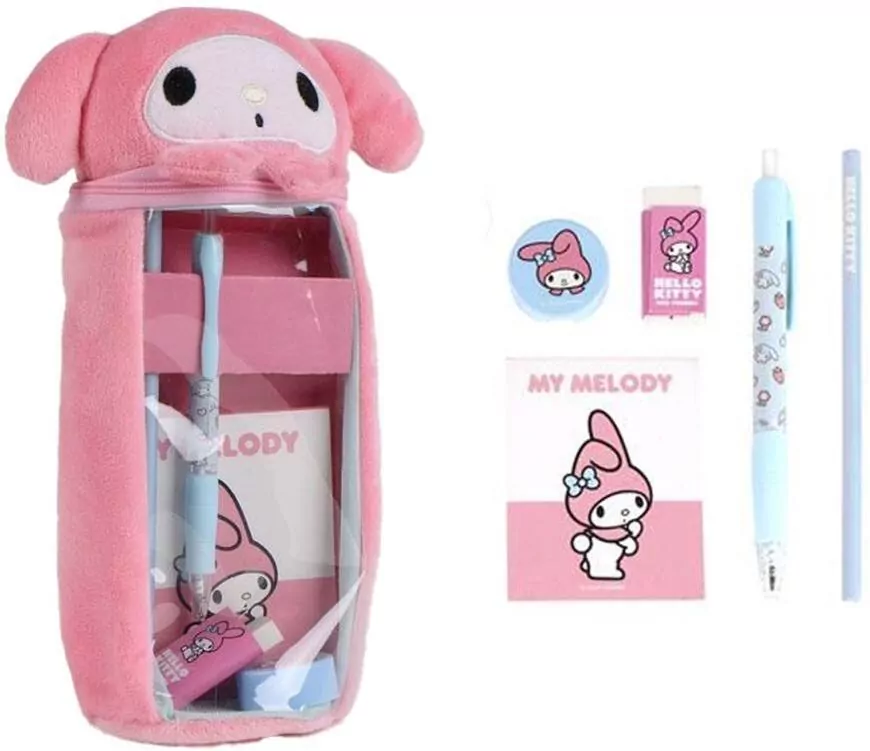 Akcesoria szkolne z piórnikiem Hello Kitty Melody - tantis.pl