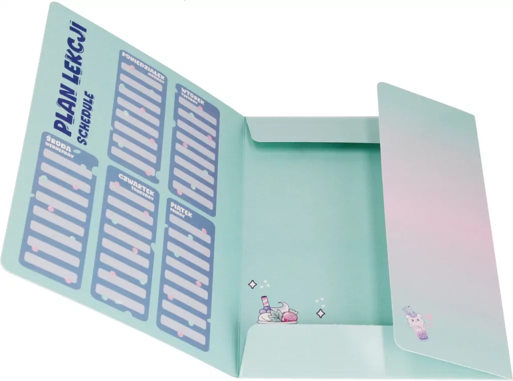 Teczka z gumką A4 Bubble Tea mix - tantis.pl