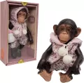 Lalka małpka szympans w kangurku 32cm - tantis.pl