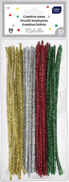 Druciki kreatywne 30cm Metallic - tantis.pl