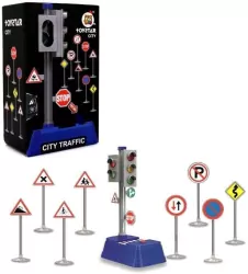 Znaki drogowe z sygnalizacją świetlną