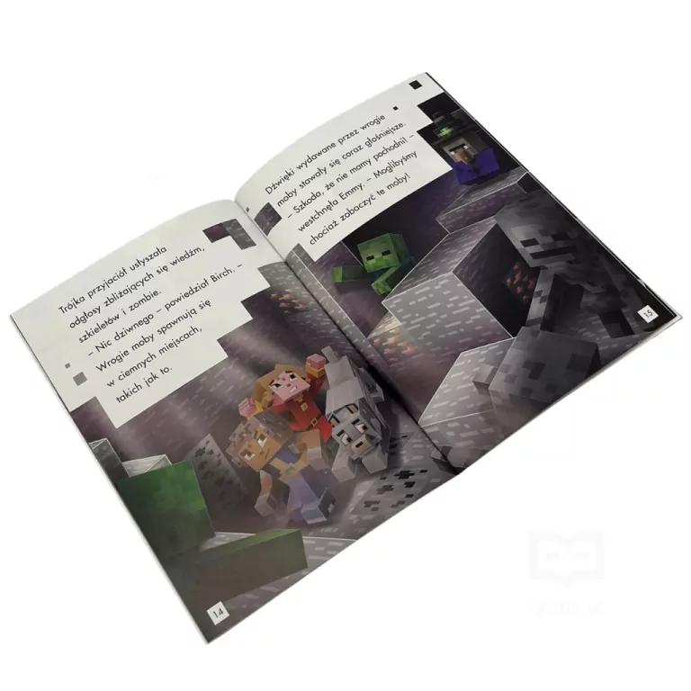 Przygoda w jaskiniach. Minecraft. Tryb czytania - tantis.pl