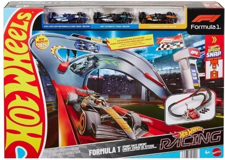 Hot Wheels Racing Formuła 1. Sprint Tor wyścigowy - tantis.pl
