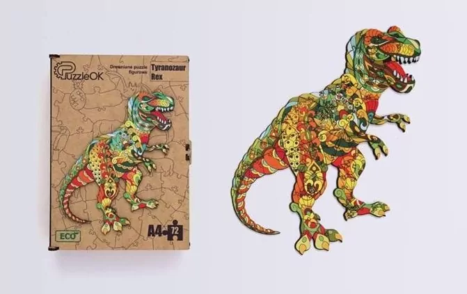 Puzzle drewniane 72. Tyranozaur Rex - tantis.pl