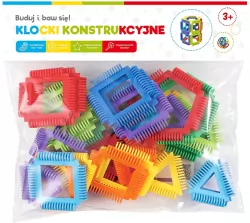 Klocki konstrukcyjne figury przestrzenne 32el