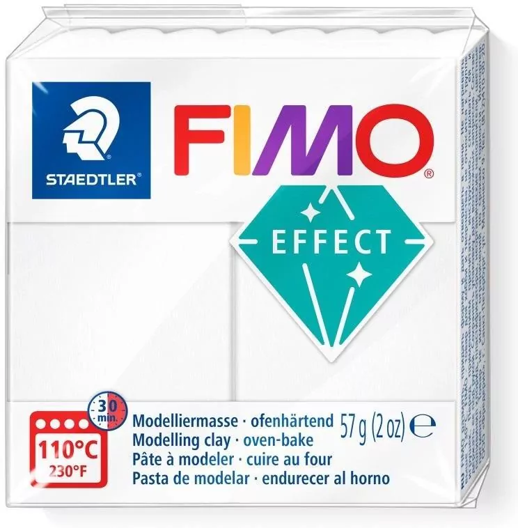 Masa termoutwardzalna Fimo Effect 57g biały - tantis.pl